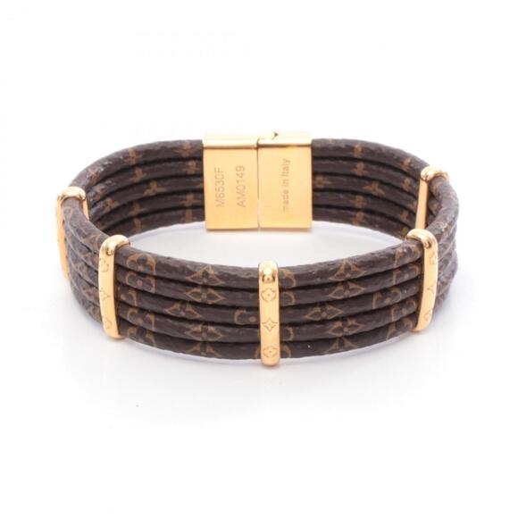 LOUIS VUITTON Brown Monogram Charm Bracelet - Picture 2 of 5